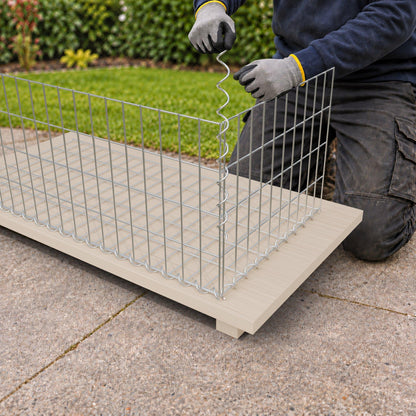 Gabion 100 cm x 40 cm x 50 cm (L x H x P), mailles 5 cm x 10 cm, spirale