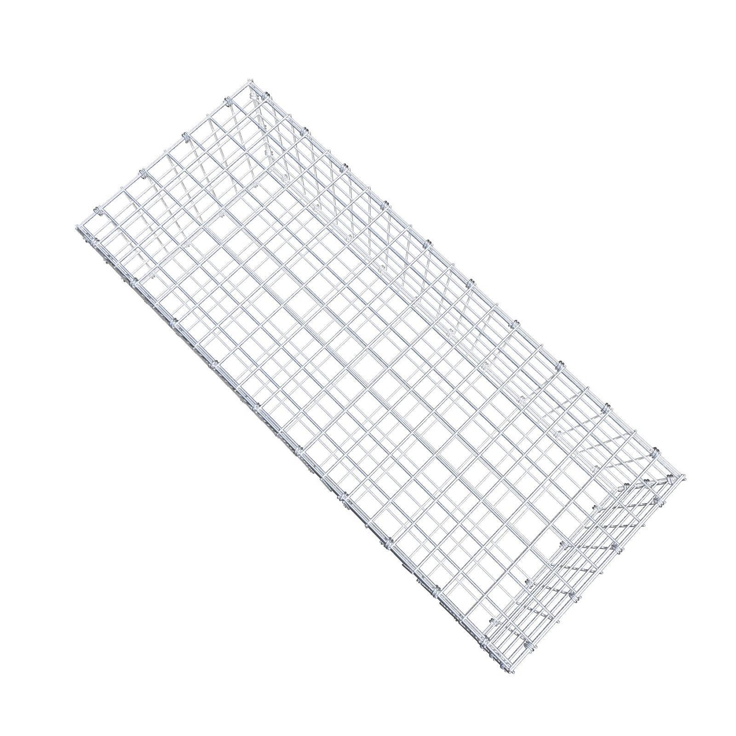 Gabion 100 cm x 30 cm x 40 cm (L x H x D), mesh size 5 x 5 cm, spiral ring
