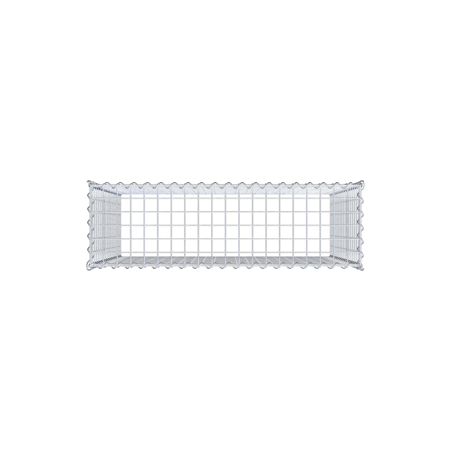 Opvokset gabion type 3 100 cm x 90 cm x 30 cm (L x H x D), maskestørrelse 5 cm x 5 cm, spiral