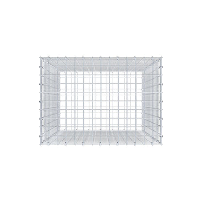 Gabion 100 cm x 70 cm x 50 cm (L x H x D), maskstorlek 5 cm x 5 cm, C-ring