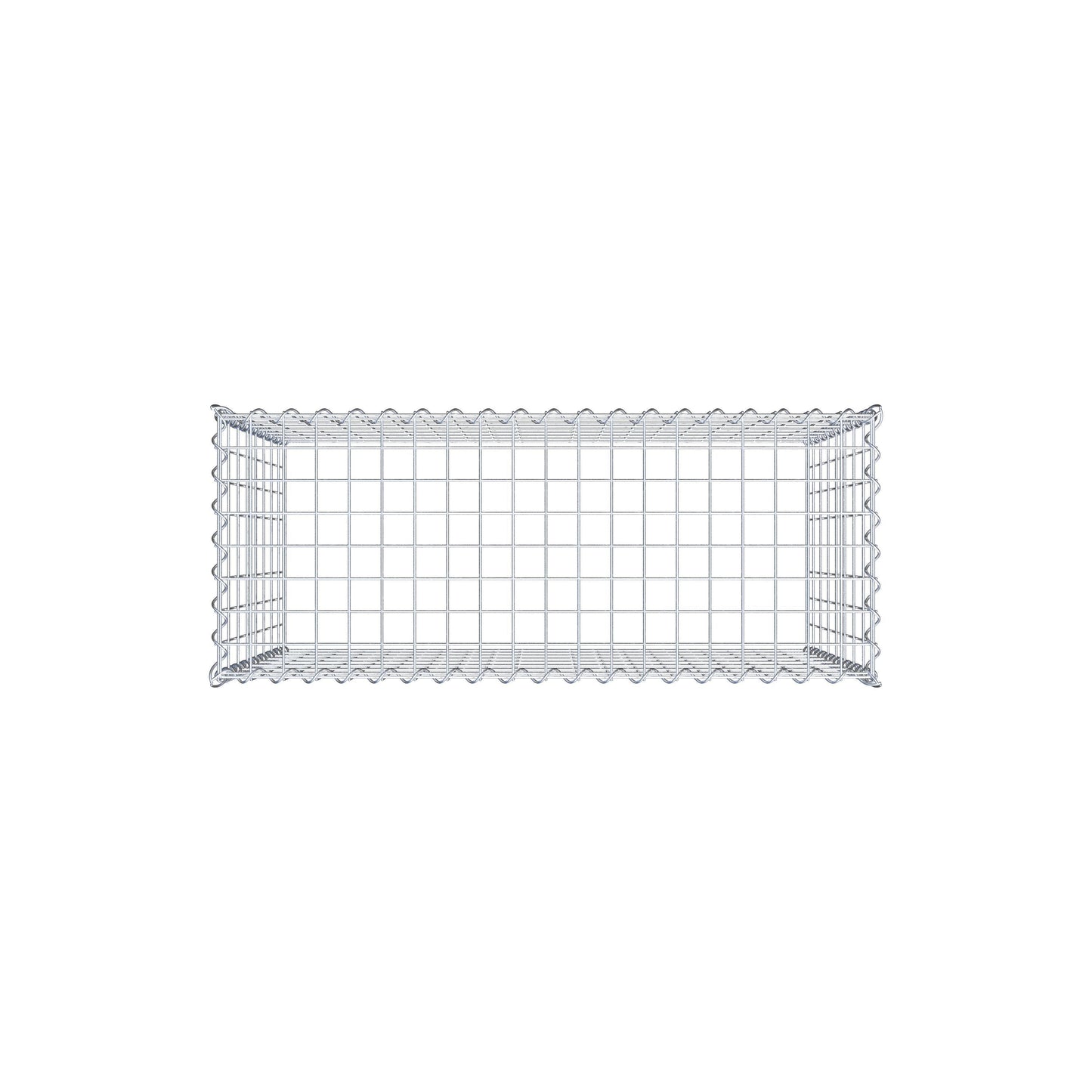 Gabião tipo 3 100 cm x 80 cm x 40 cm (C x A x P), malhagem 5 cm x 10 cm, espiral