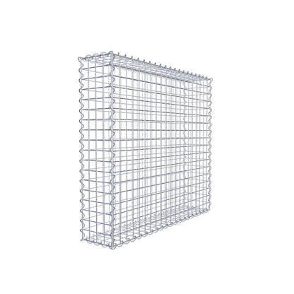 Gabbione 100 cm x 90 cm x 20 cm (L x H x P), maglia 5 cm x 5 cm, spirale