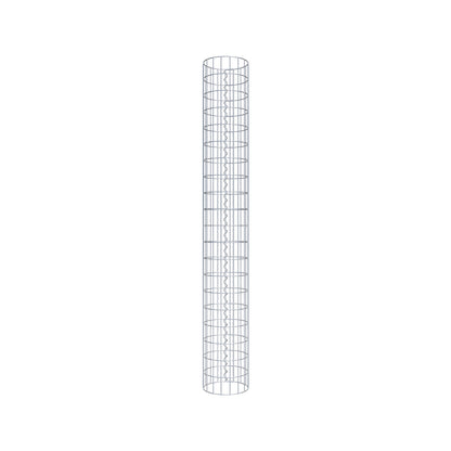 Gabionensäule rund 27 cm Durchmesser, 200 cm Höhe, Maschenweite 5 cm x 10 cm