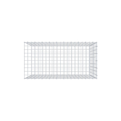 Mounted gabion type 2 100 cm x 80 cm x 50 cm, mesh size 5 cm x 10 cm, C-ring