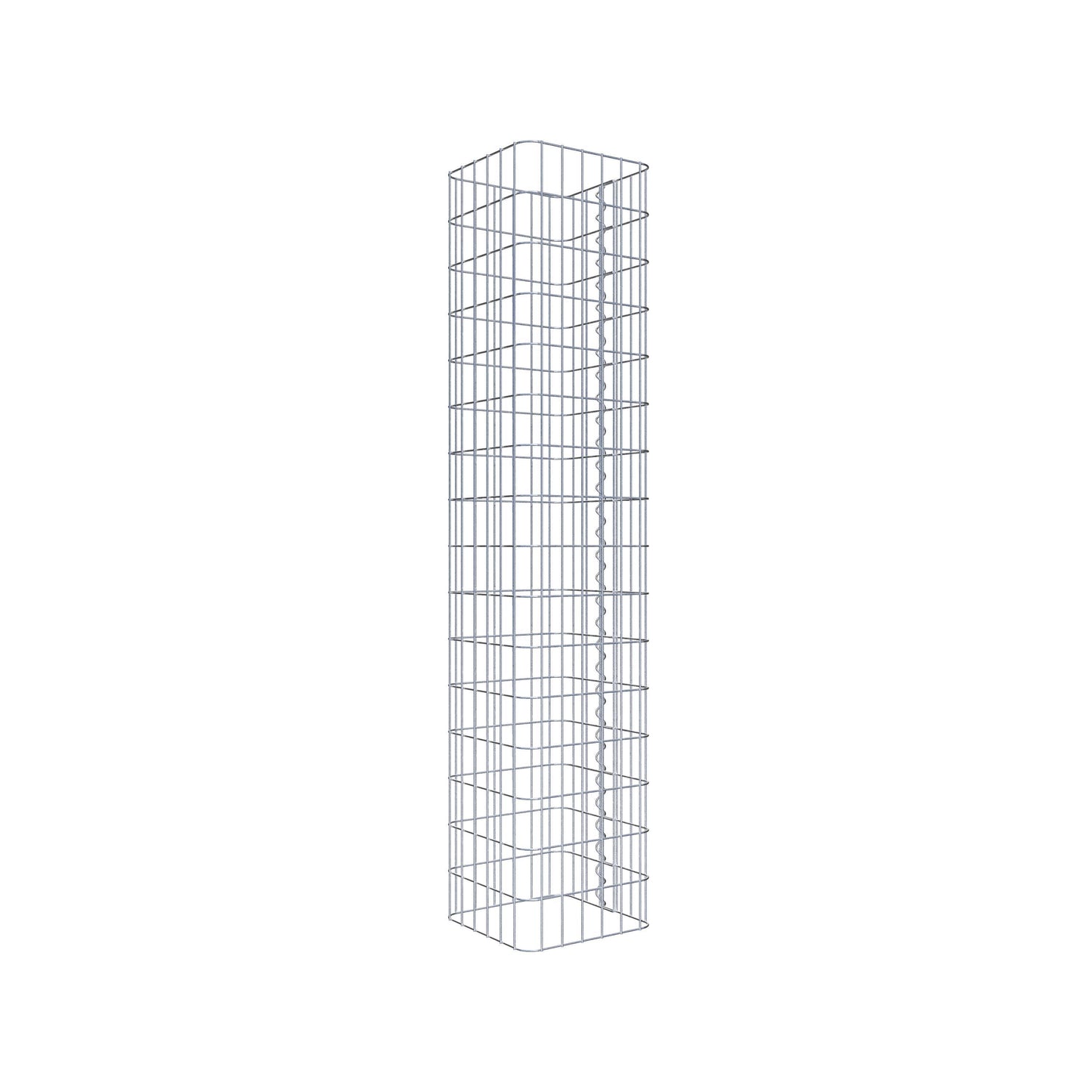 Columna de gaviones angular 32 cm x 32 cm, 160 cm de altura, MW 5 cm x 10 cm