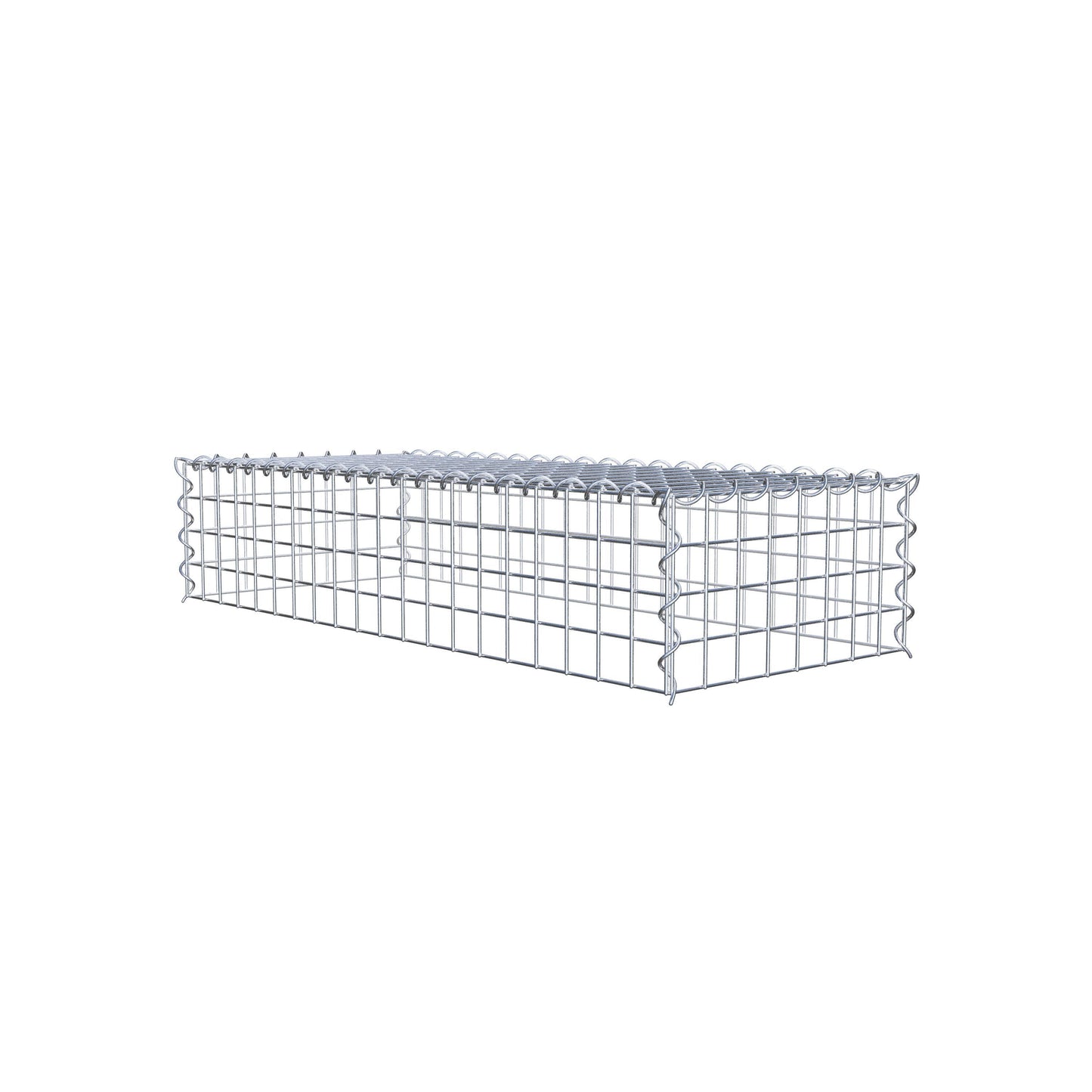 Gabbione aggiuntivo tipo 3 100 cm x 20 cm x 40 cm (L x A x P), dimensione maglia 5 cm x 5 cm, a spirale
