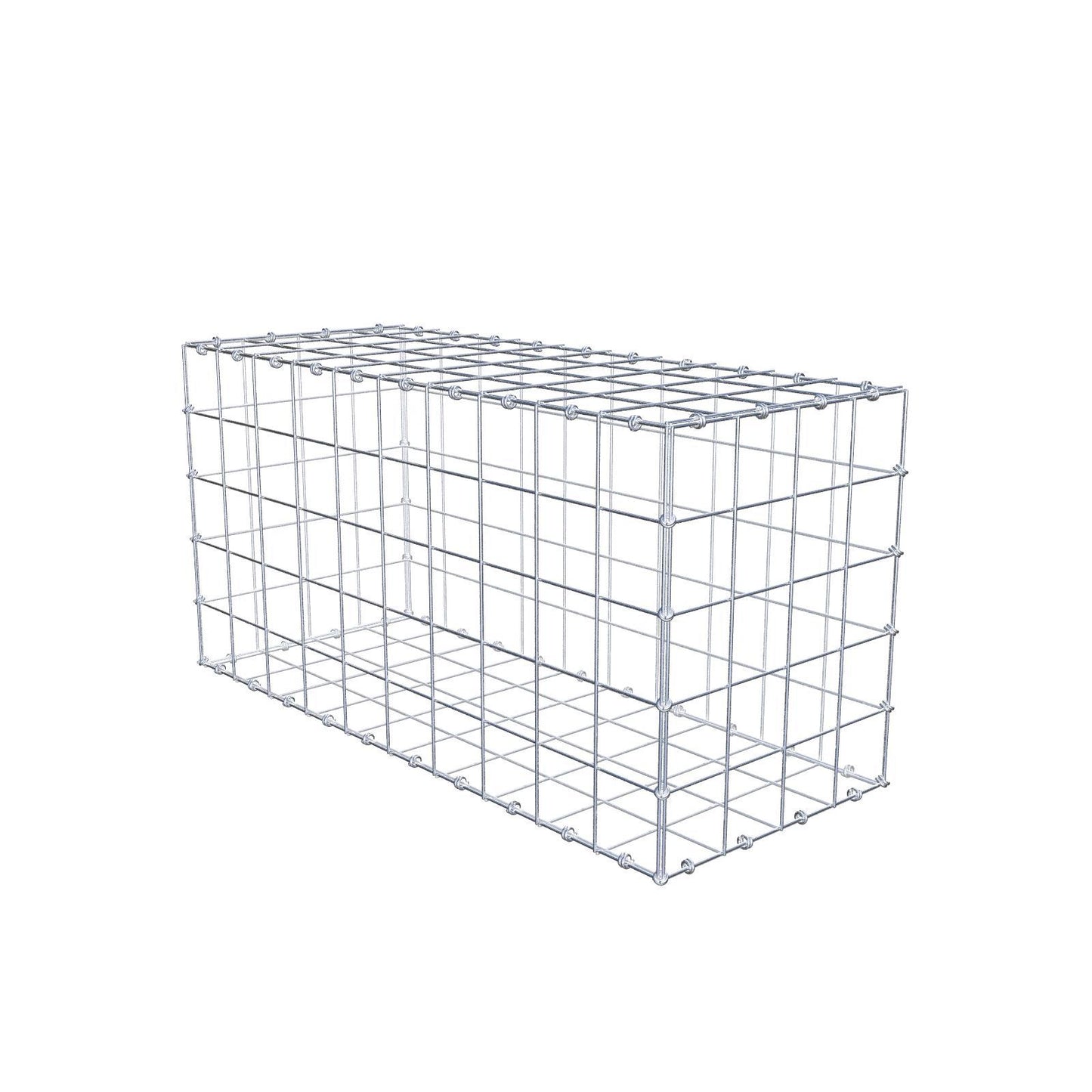 Gabione 100 cm x 50 cm x 40 cm (L x H x T), Maschenweite 10 x 10 cm, Spiralring