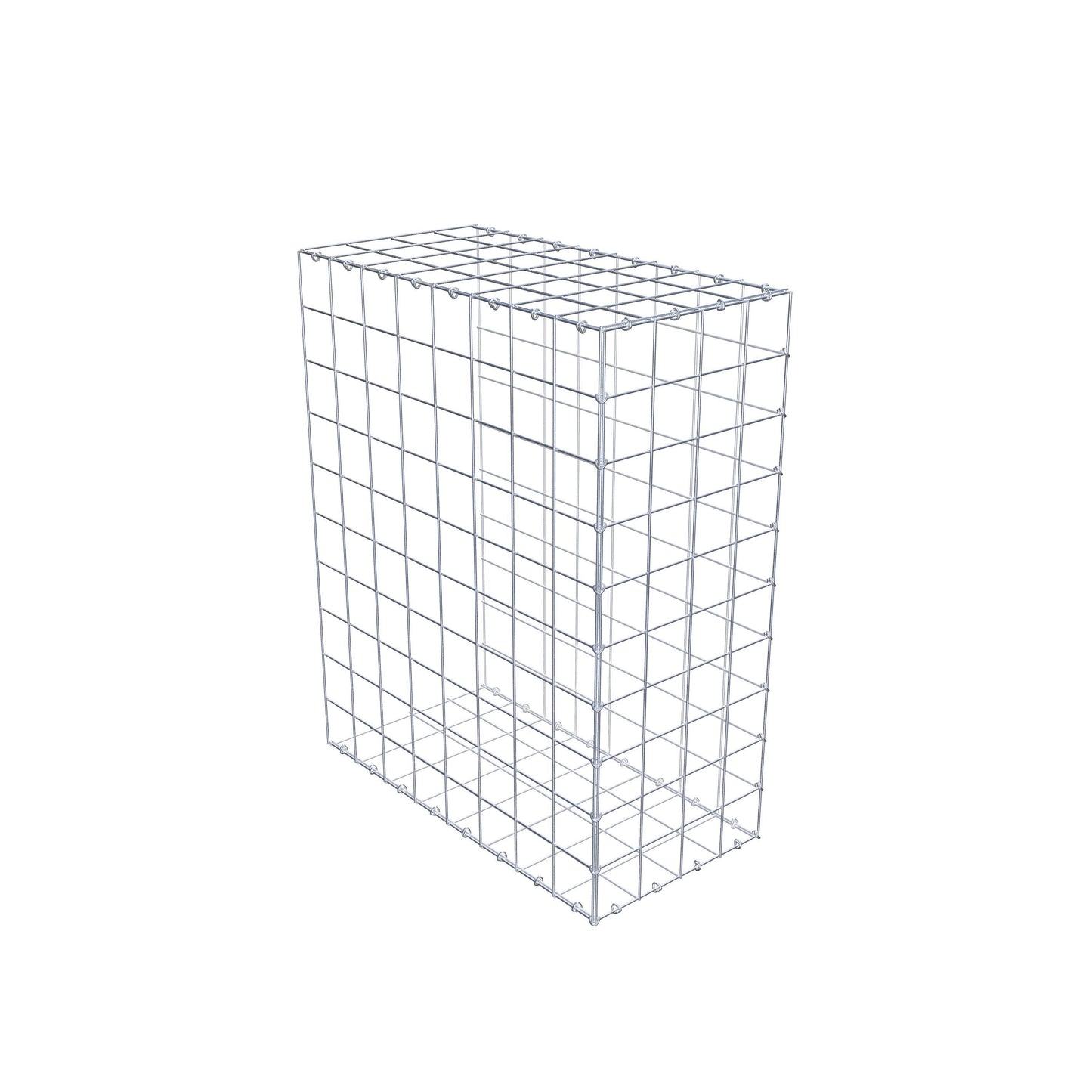 Gabião Tipo 2 100 cm x 80 cm x 40 cm (C x A x P), malhagem 10 cm x 10 cm, anel C
