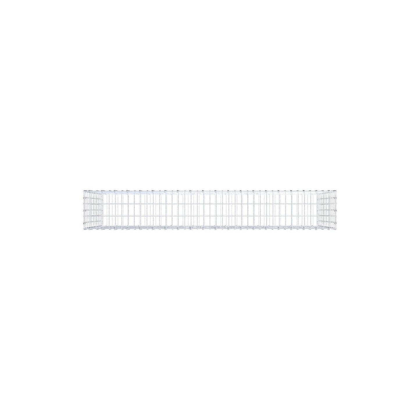 Gabbione 200 cm x 100 cm x 30 cm (L x H x P), maglia 5 x 10 cm, anello a spirale