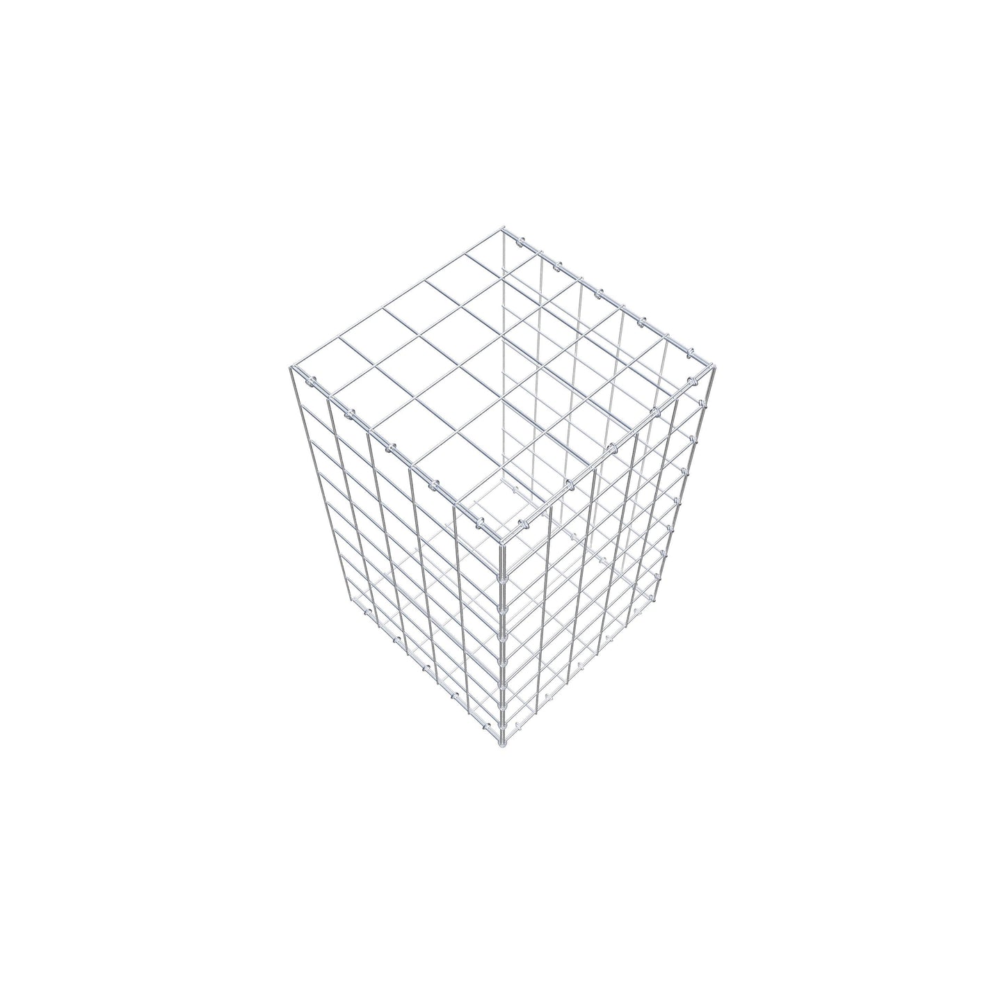 Gabião tipo 2 80 cm x 50 cm x 50 cm (C x A x P), malhagem 10 cm x 10 cm, anel C