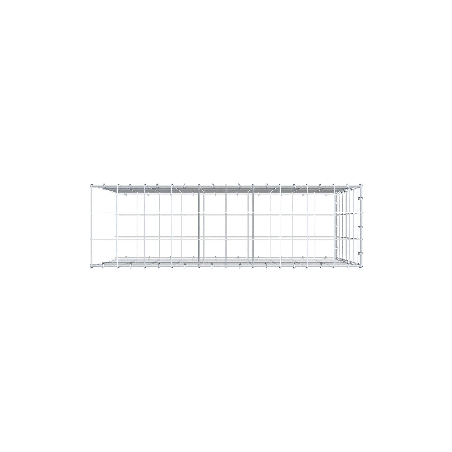 Gabião Tipo 2 100 cm x 70 cm x 30 cm (C x A x P), malhagem 10 cm x 10 cm, anel C