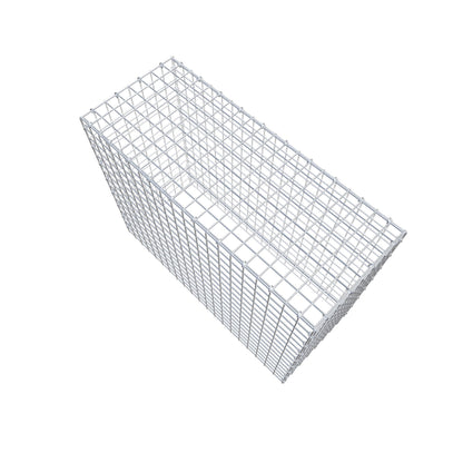 Monteret gabion type 3 100 cm x 80 cm x 40 cm (L x H x D), maskestørrelse 5 cm x 5 cm, C-ring