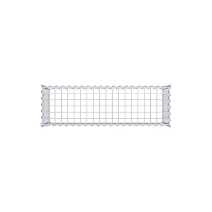 Grown-on gabion type 3 100 cm x 40 cm x 30 cm (L x H x D), mesh size 5 cm x 5 cm, spiral