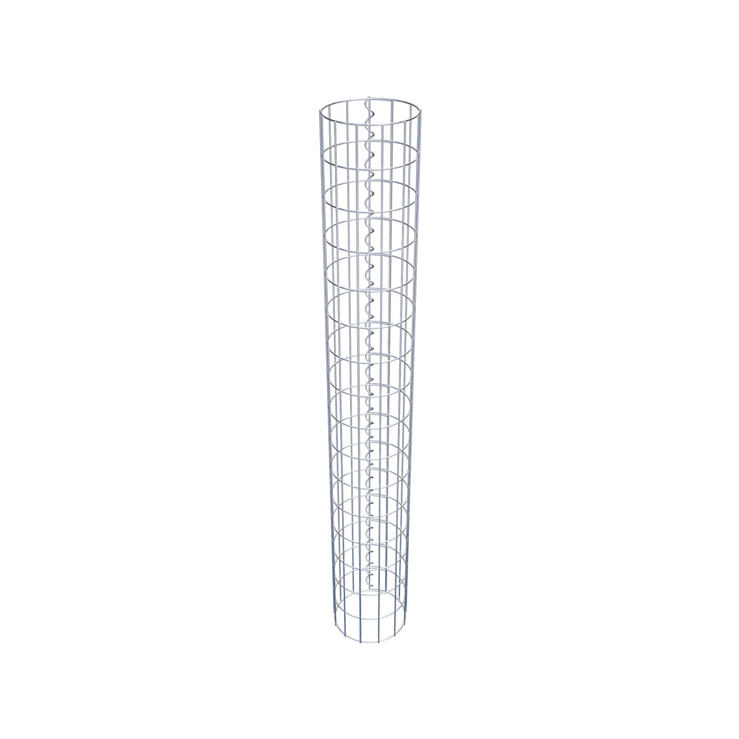 Gabionpelare rund 22 cm diameter, 160 cm höjd, maskstorlek 5 cm x 10 cm