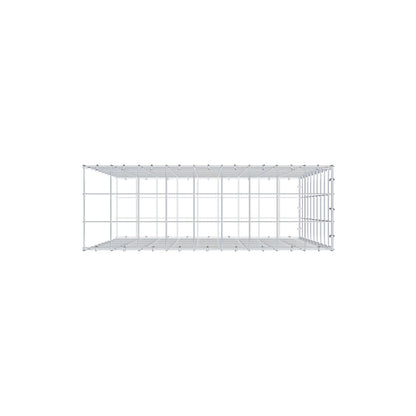 Bevestigbare schanskorf type 2 100 cm x 90 cm x 30 cm (L x H x D), maaswijdte 10 cm x 10 cm, C-ring