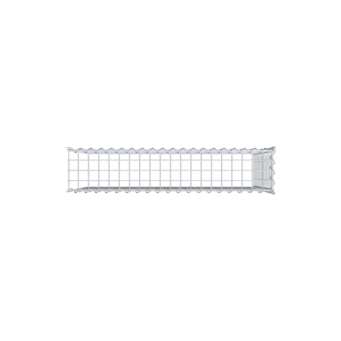 Grown-on gabion type 4 100 cm x 70 cm x 20 cm (L x H x D), mesh size 5 cm x 5 cm, spiral