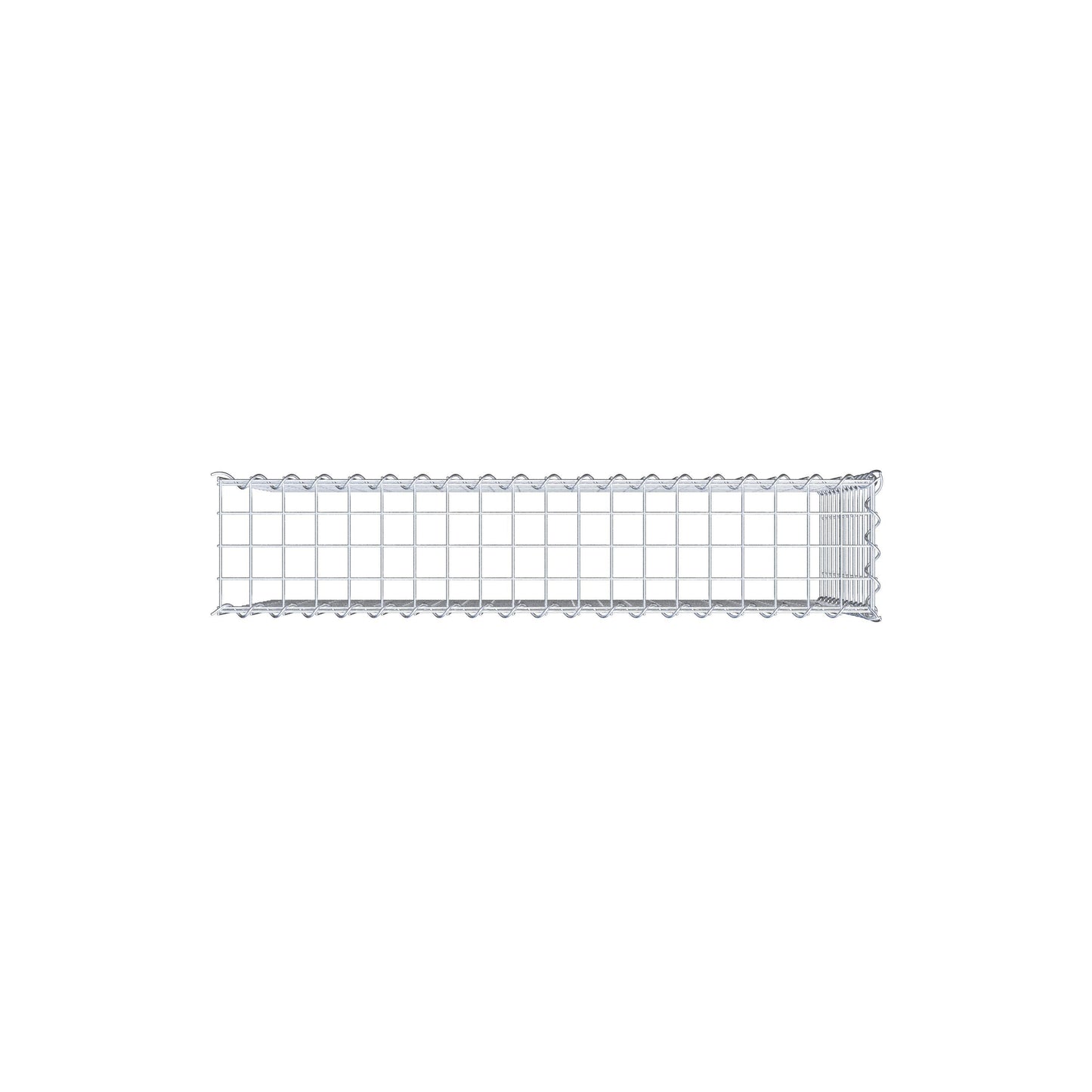 Grown-on gabion type 4 100 cm x 60 cm x 20 cm (L x H x D), mesh size 5 cm x 5 cm, spiral