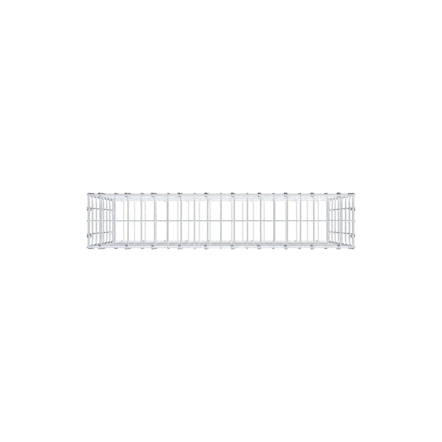 Gabion 100 cm x 70 cm x 20 cm (L x H x P), mailles 5 x 10 cm, anneau en spirale
