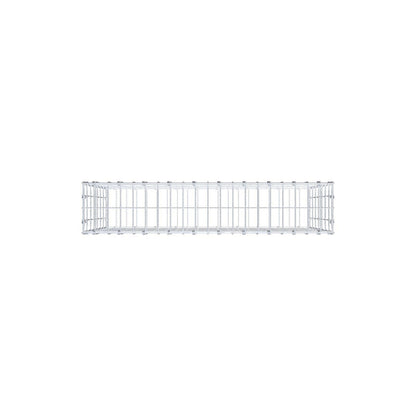 Gabion 100 cm x 70 cm x 20 cm (L x H x P), mailles 5 x 10 cm, anneau en spirale