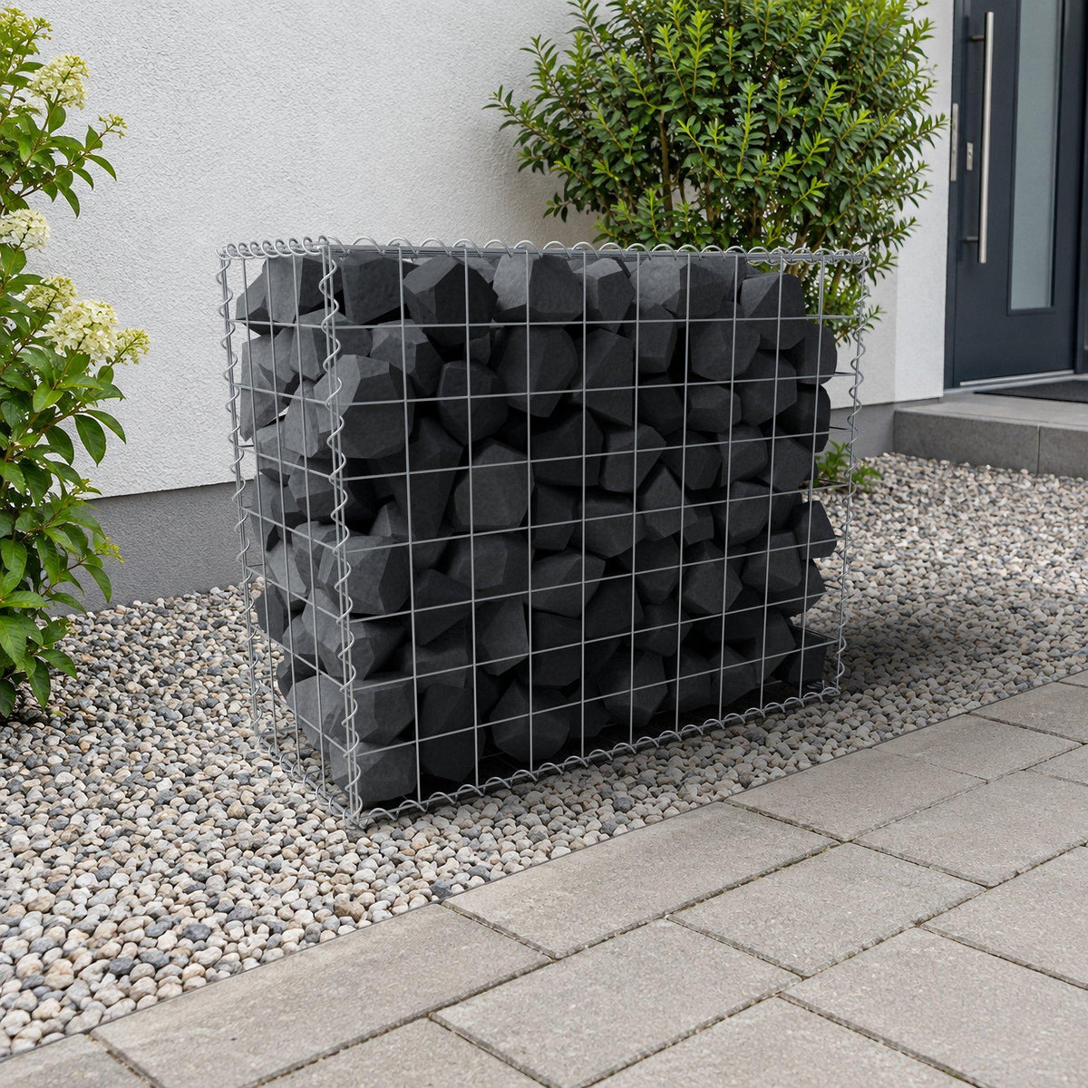 Gabbione 100 cm x 80 cm x 40 cm (L x H x P), maglia 10 cm x 10 cm, spirale