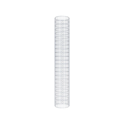 Colonne de gabion ronde 37 cm de diamètre, 230 cm de hauteur, maille 5 cm x 10 cm
