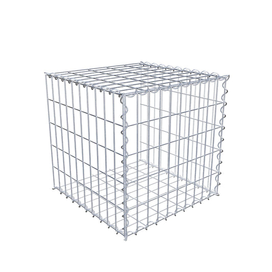 Gabion rapporté type 2 50 cm x 50 cm x 50 cm (L x H x P), mailles 5 cm x 10 cm, spirale
