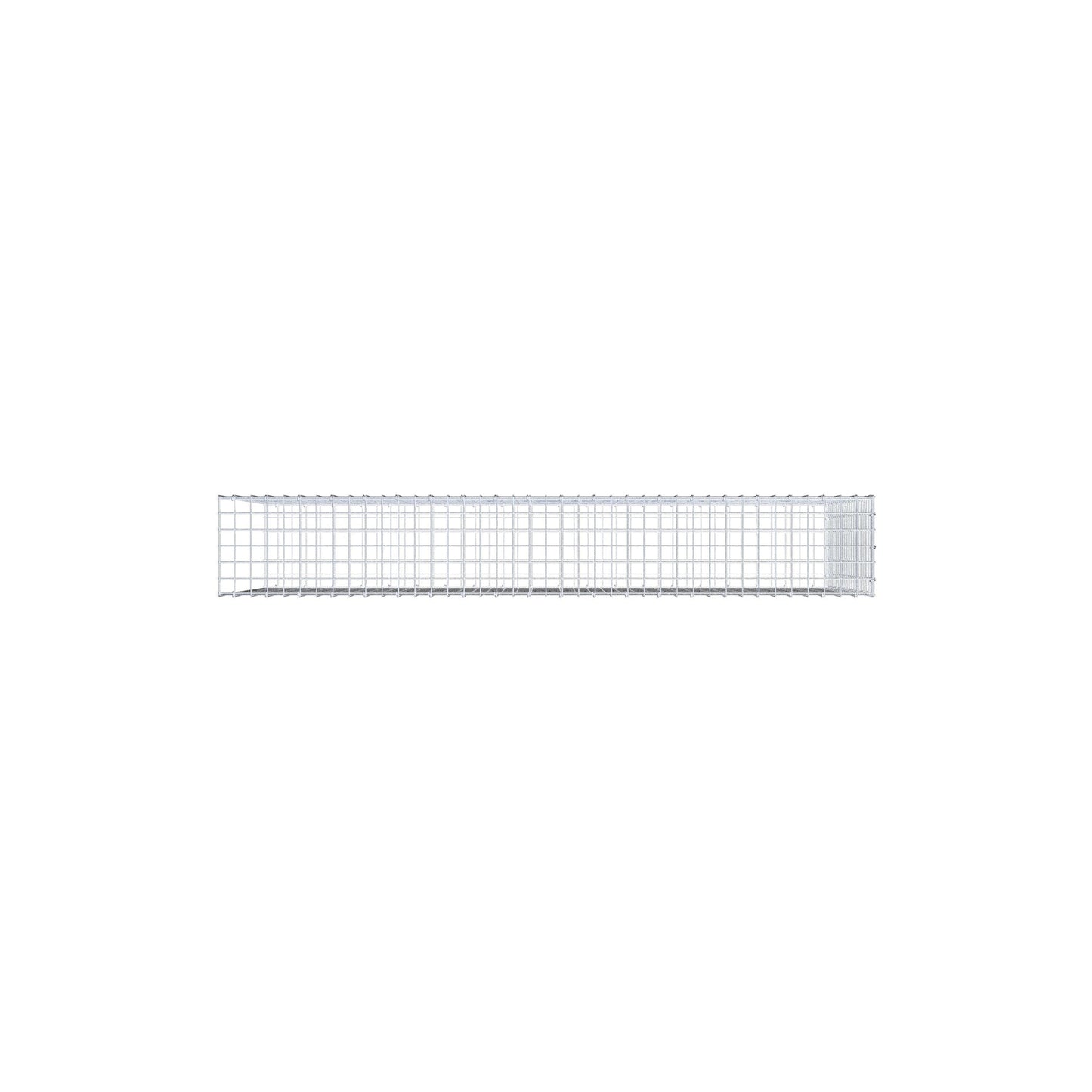 Monteret gabion type 2 200 cm x 100 cm x 30 cm (L x H x D), maskestørrelse 5 cm x 5 cm, C-ring