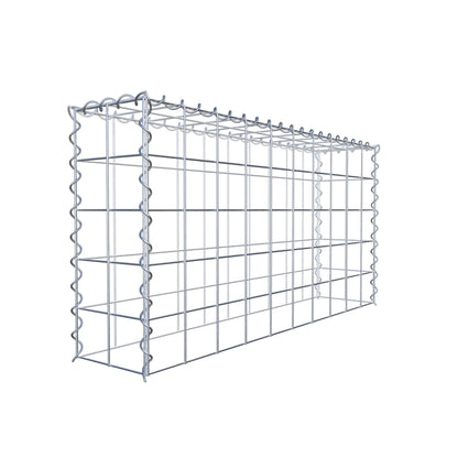 Gabion rapporté type 3 100 cm x 50 cm x 20 cm (L x H x P), mailles 10 cm x 10 cm, spirale