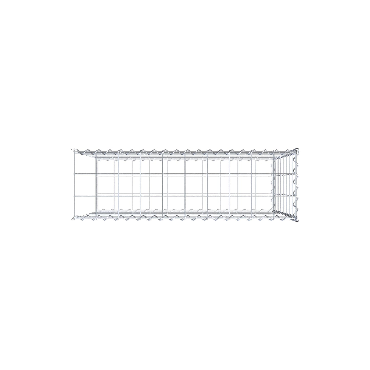 Gabbione aggiuntivo tipo 2 100 cm x 80 cm x 30 cm (L x H x P), maglia 10 cm x 10 cm, spirale