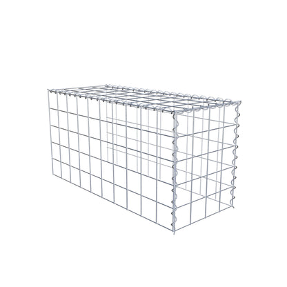 Gabião tipo 4 100 cm x 50 cm x 40 cm (C x A x P), malhagem 10 cm x 10 cm, espiral