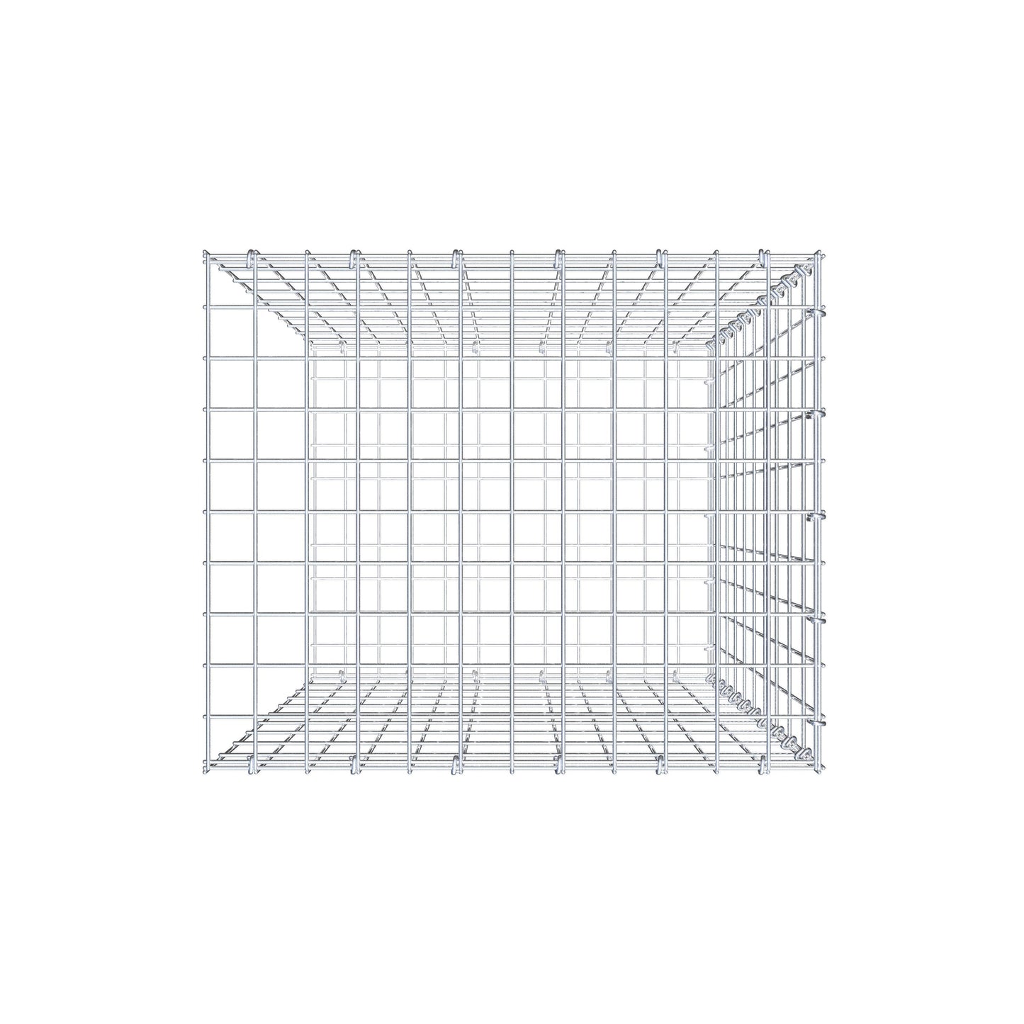 Fourche rapportée type 2 100 cm x 60 cm x 50 cm, mailles 5 cm x 10 cm, anneau en C