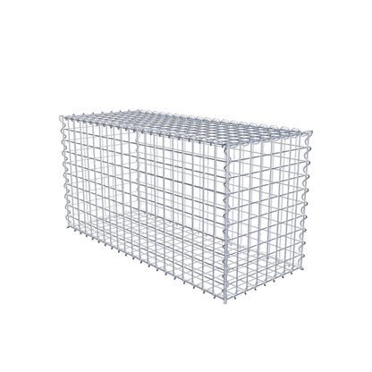 Gabion 100 cm x 50 cm x 40 cm (L x H x D), maskestørrelse 5 cm x 5 cm, spiral