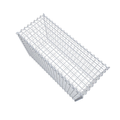 Gabbione 100 cm x 60 cm x 40 cm (L x H x P), maglia 5 cm x 5 cm, spirale