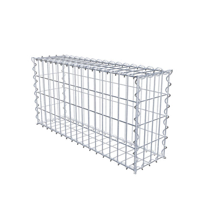 Gabion 80 cm x 40 cm x 20 cm (L x H x D), maskestørrelse 5 cm x 10 cm, spiral