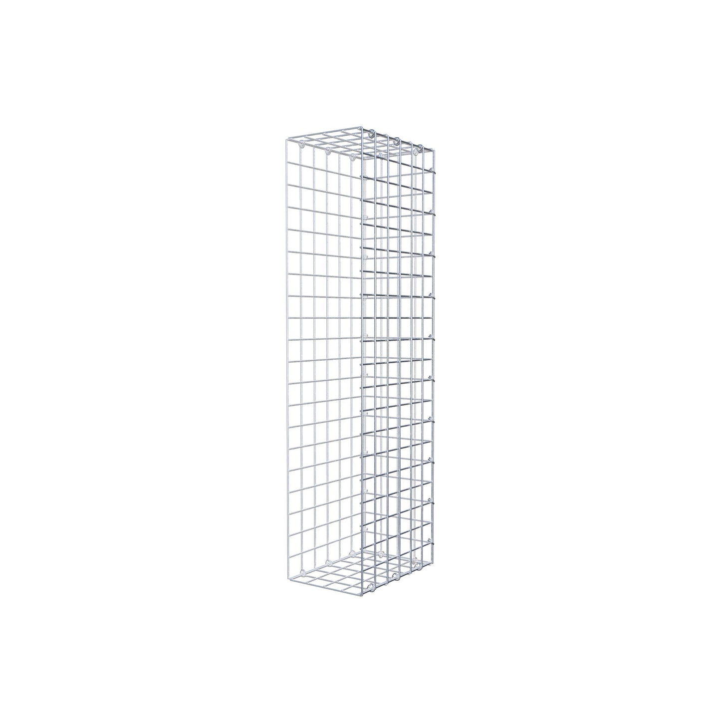 Monteret gabion type 2 100 cm x 30 cm x 20 cm (L x H x D), maskestørrelse 5 cm x 5 cm, C-ring