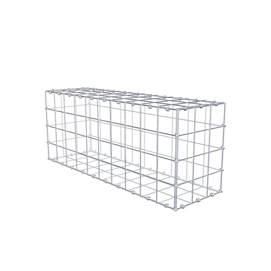 Gabbione 100 cm x 40 cm x 30 cm (L x H x P), maglia 10 x 10 cm, anello a spirale