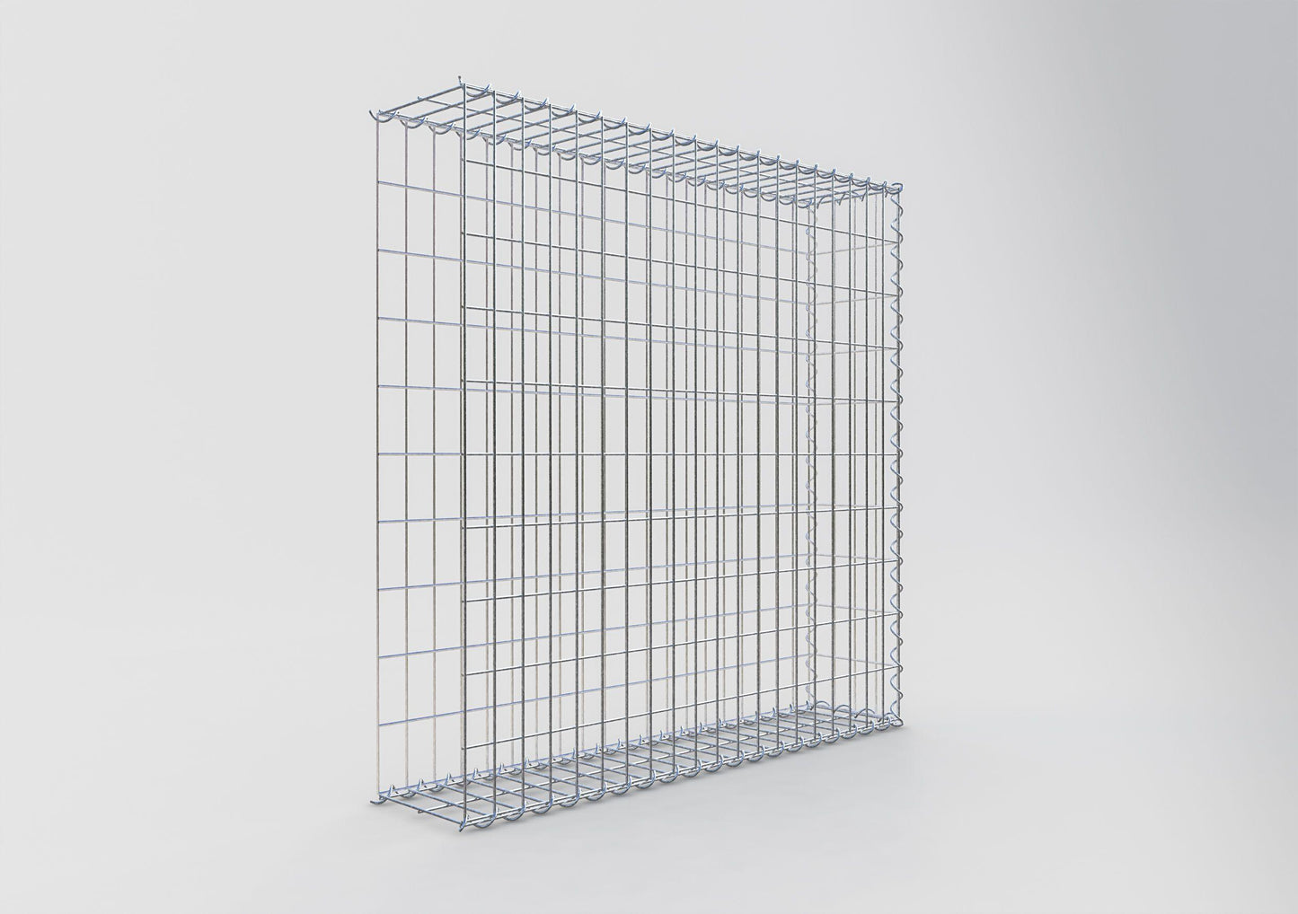 Anbaugabione Typ 2 100 cm x 100 cm x 20 cm (L x H x T), Maschenweite 5 cm x 10 cm, Spirale