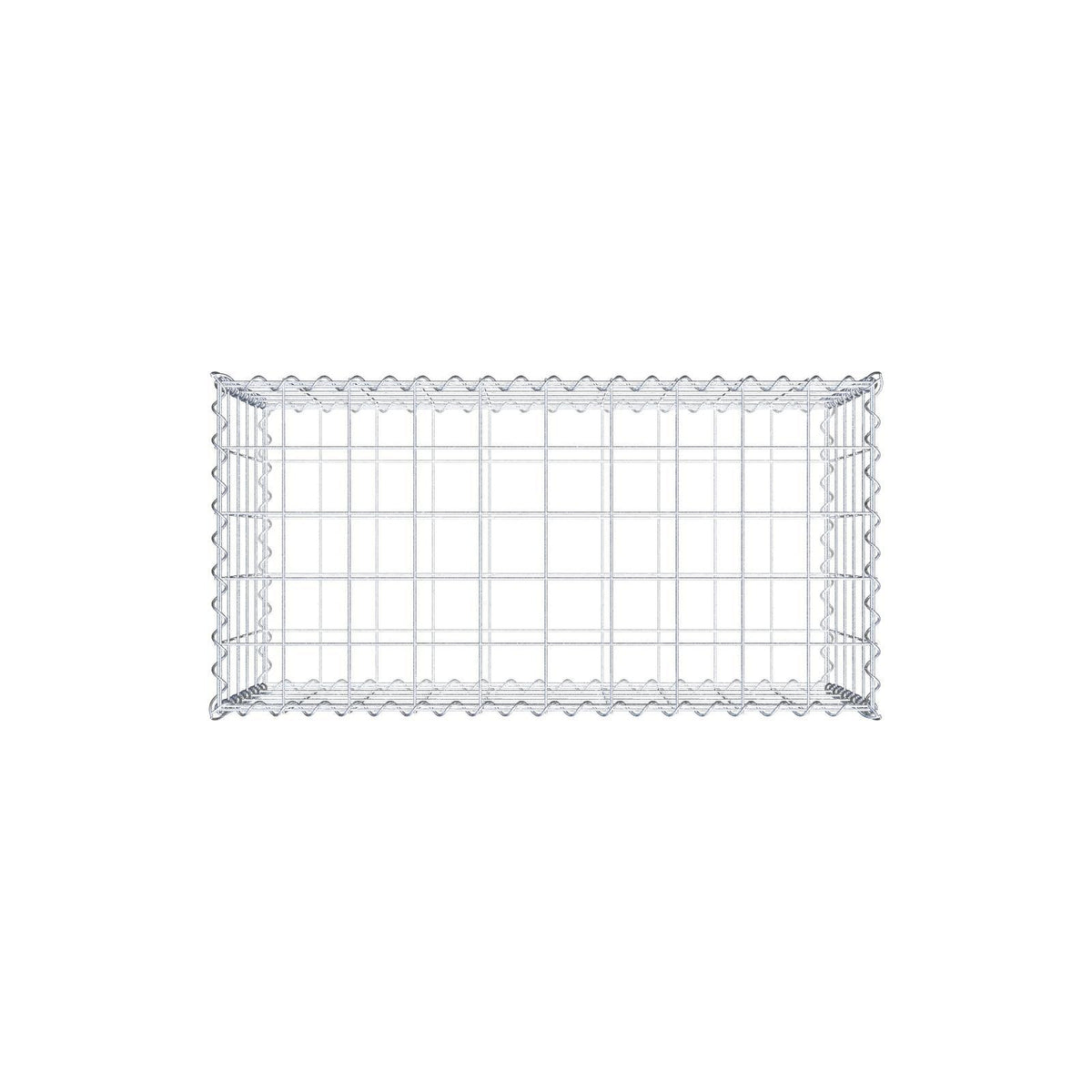 Gabião 100 cm x 50 cm x 50 cm (C x A x P), malhagem 10 cm x 10 cm, espiral
