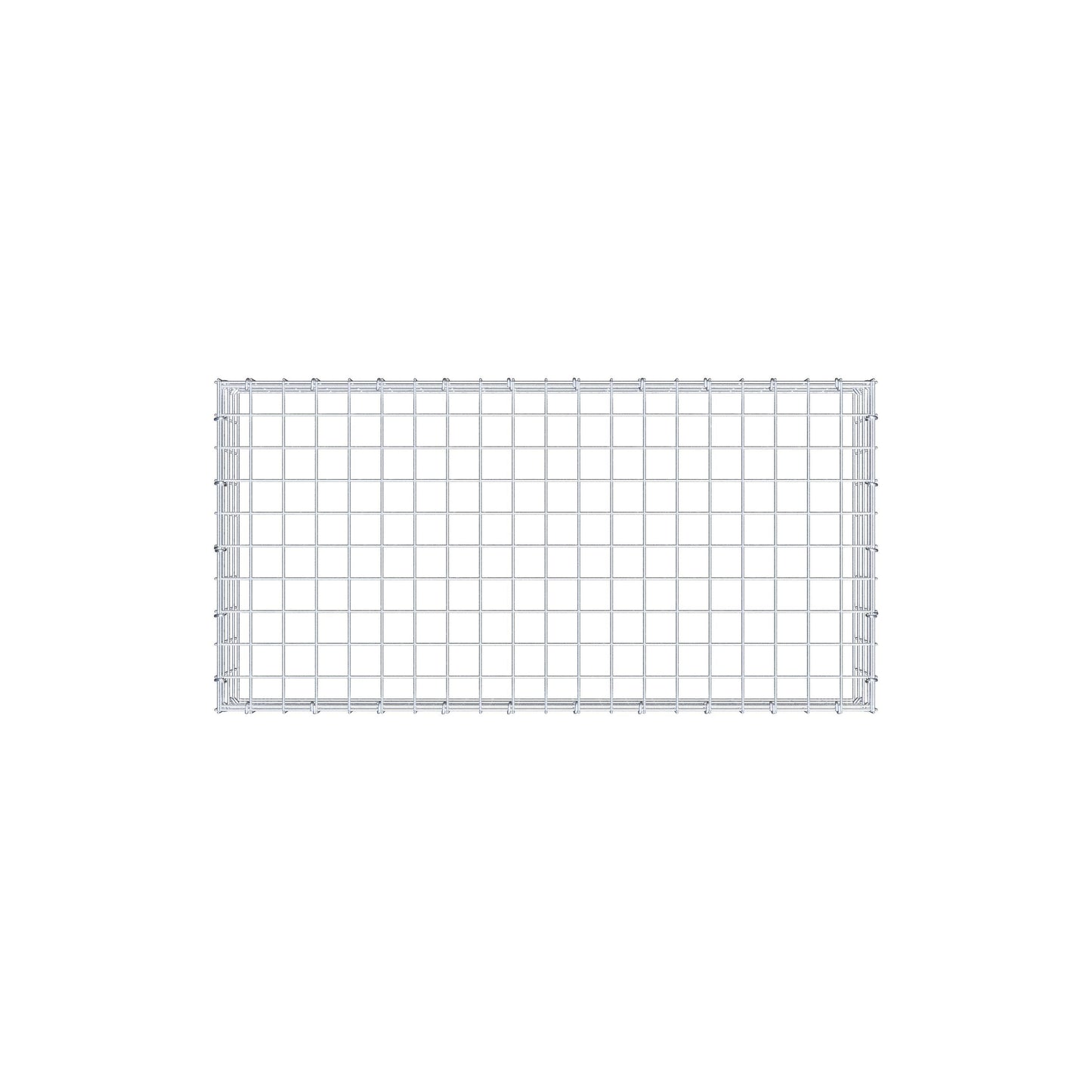 Gavión complementario de tipo 3 100 cm x 20 cm x 50 cm (L x A x P), malla 5 cm x 5 cm, anillo en C