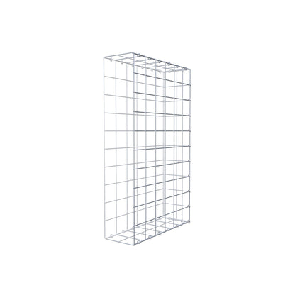 Typ 2 påbyggnadsgabion 100 cm x 60 cm x 20 cm (L x H x D), maskstorlek 10 cm x 10 cm, C-ring
