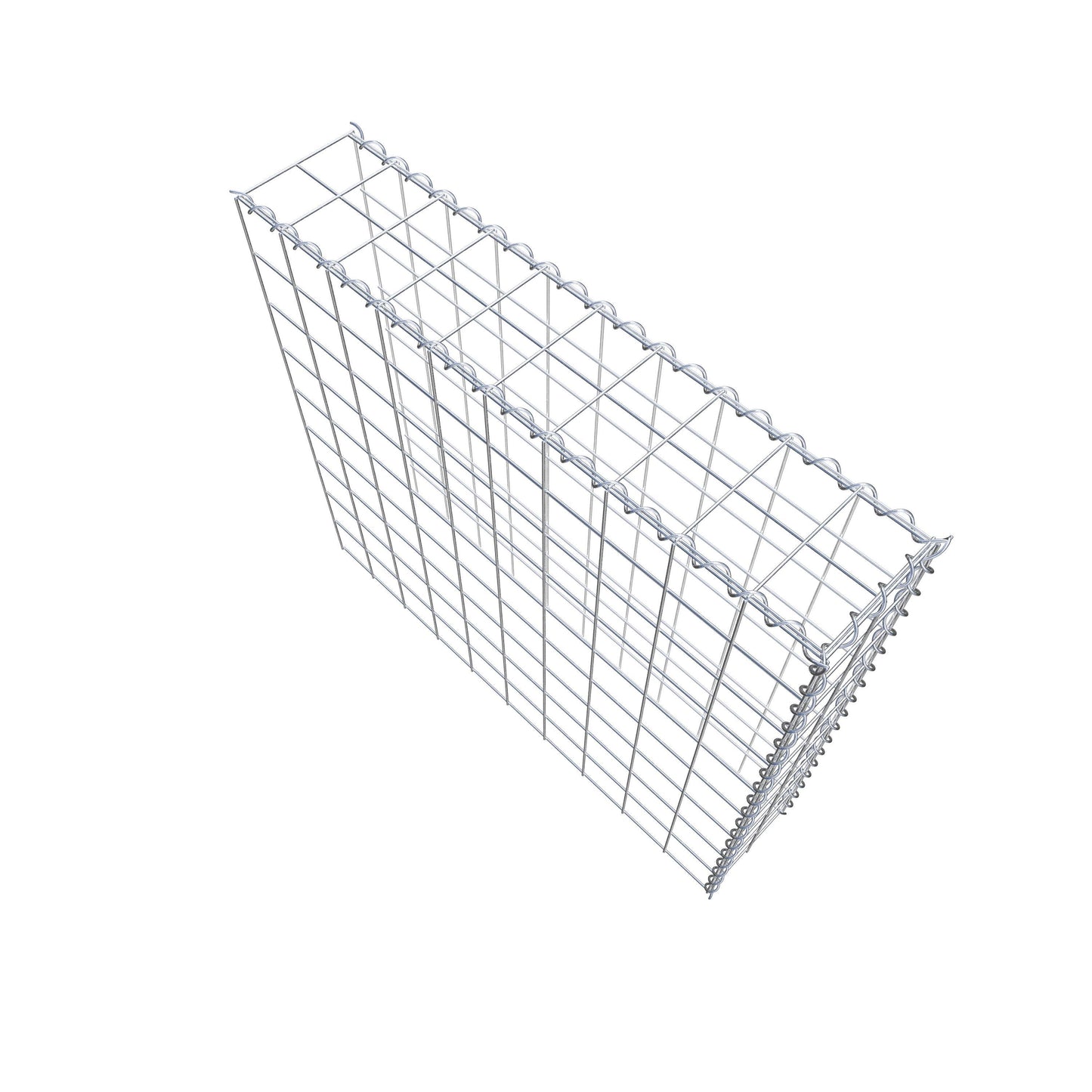 Gabião Tipo 4 100 cm x 90 cm x 20 cm (C x A x P), malhagem 10 cm x 10 cm, espiral
