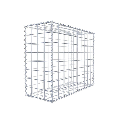 Gabbione 100 cm x 80 cm x 40 cm (L x H x P), maglia 10 cm x 10 cm, spirale