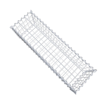 Gabião 100 cm x 30 cm x 30 cm (C x A x P), malhagem 5 cm x 10 cm, espiral