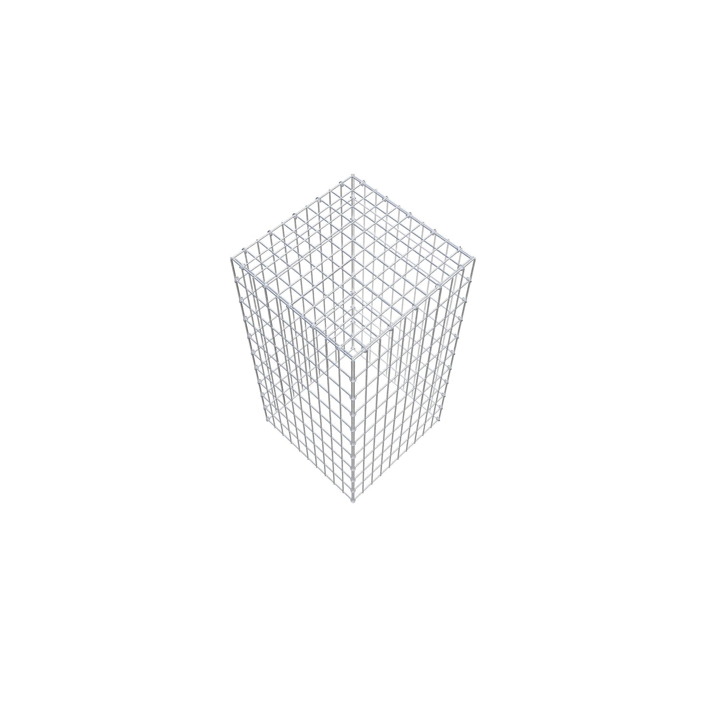 Gabião Tipo 3 100 cm x 50 cm x 50 cm (C x A x P), malhagem 5 cm x 10 cm, anel C