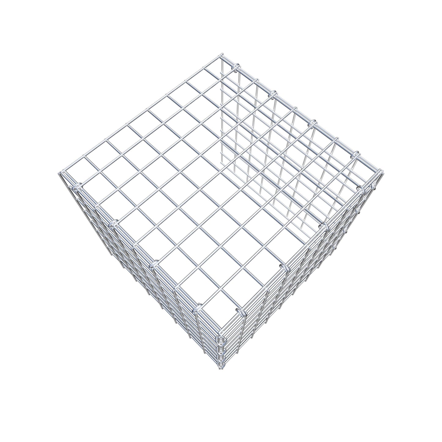 Gabbione aggiuntivo tipo 4 40 cm x 40 cm x 40 cm (L x H x P), maglia 5 cm x 5 cm, anello a C