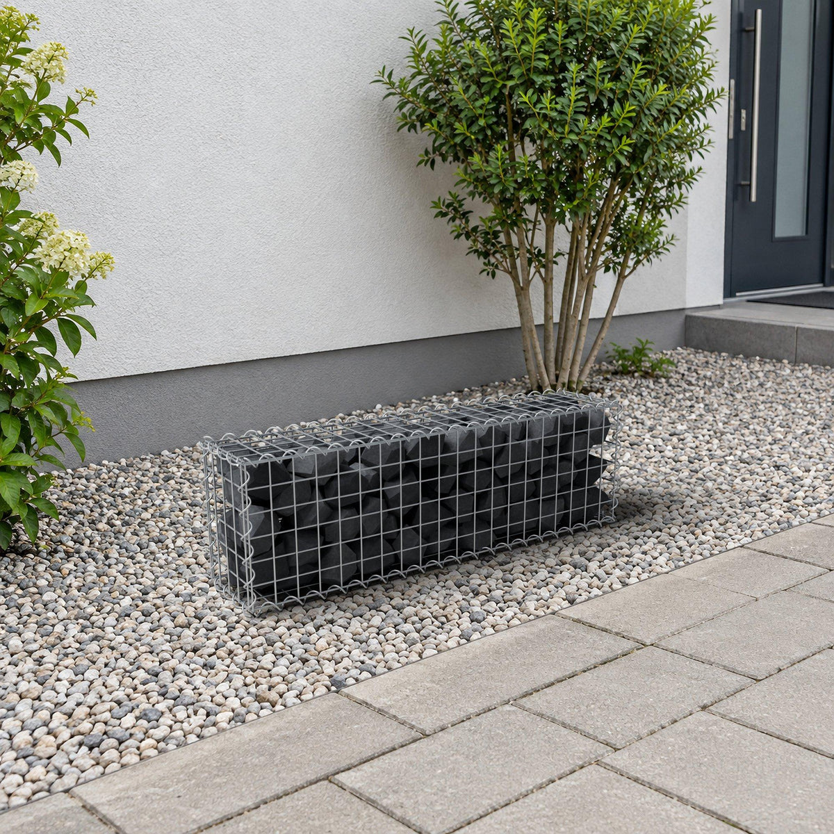Gabion 100 cm x 30 cm x 20 cm (L x H x P), mailles 5 cm x 5 cm, spirale
