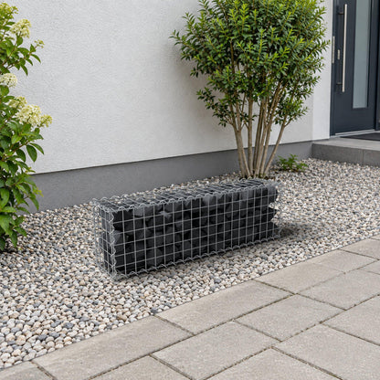 Gabion 100 cm x 30 cm x 20 cm (L x H x P), mailles 5 cm x 5 cm, spirale