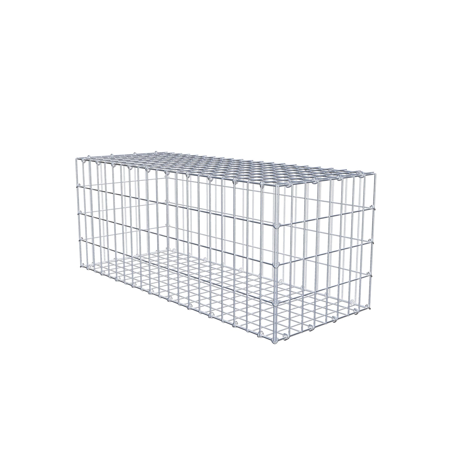 Gabion 100 cm x 40 cm x 40 cm (L x H x D), maskstorlek 5 cm x 10 cm, C-ring
