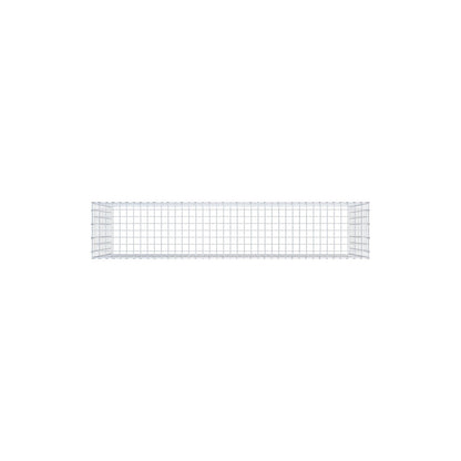 Monteret gabion type 3 200 cm x 100 cm x 40 cm (L x H x D), maskestørrelse 5 cm x 10 cm, C-ring
