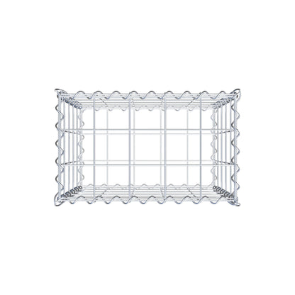 Gavión 50 cm x 50 cm x 30 cm (largo x alto x fondo), malla 10 cm x 10 cm, en espiral